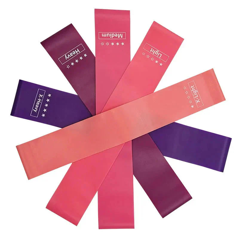 Elastic Resistance Bands Set Yoga, Pilates & Strength Training