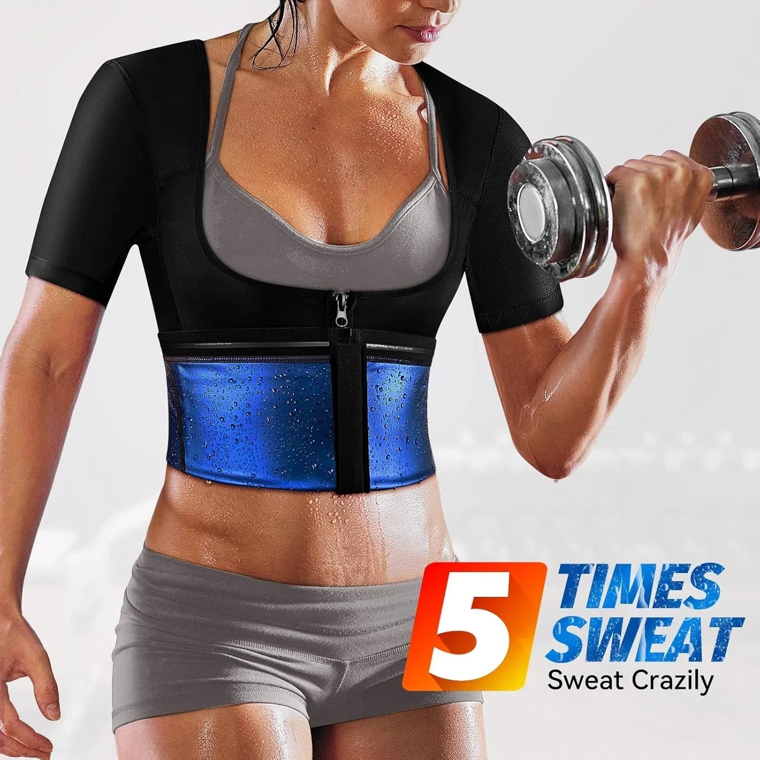 Womens Sauna Suit Weight Loss & Sweat-Boosting Fitness Wear