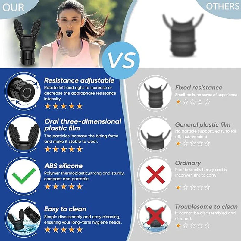 Breathing Trainer Respirator Lung Capacity & Respiratory Health Tool