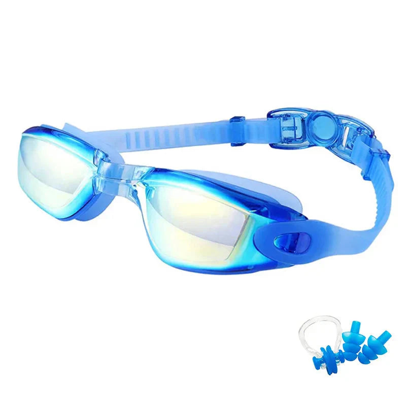 Anti-Fog Swimming Goggles Adjustable UV Protection for Adults & Kids
