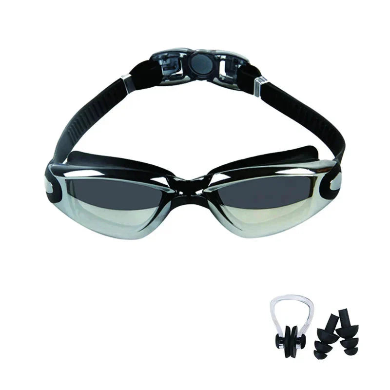 Anti-Fog Swimming Goggles Adjustable UV Protection for Adults & Kids
