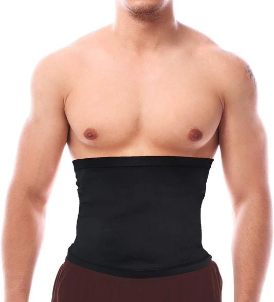 Mens Sauna Waist Trimmer Belt Fat Burning & Core Support