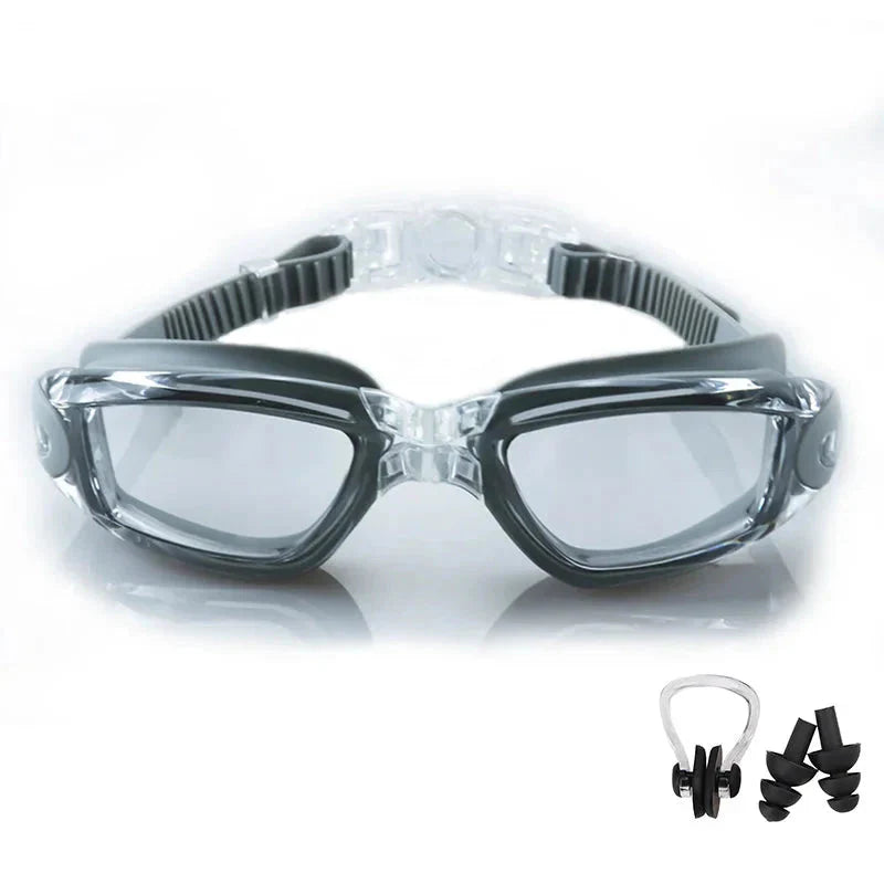 Anti-Fog Swimming Goggles Adjustable UV Protection for Adults & Kids