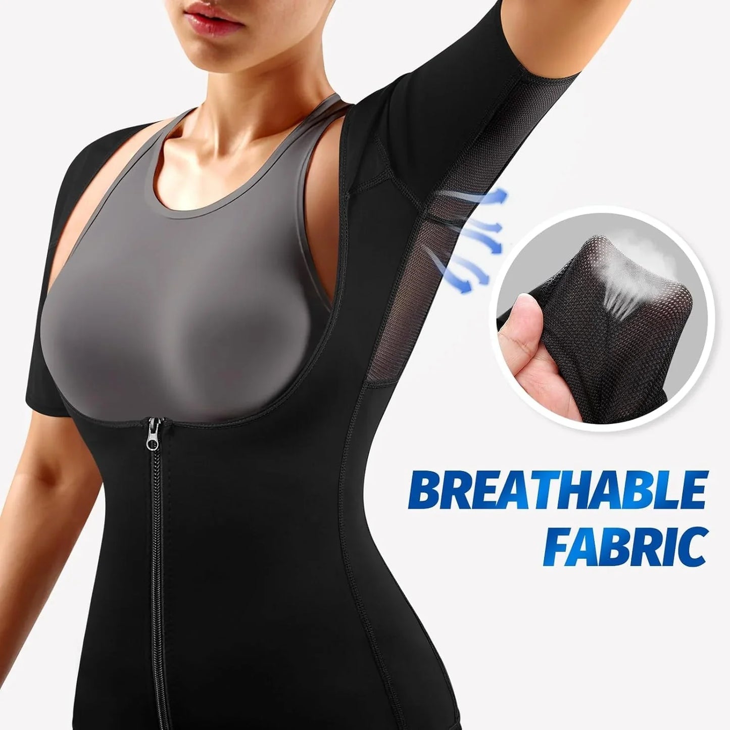 Womens Sauna Suit Weight Loss & Sweat-Boosting Fitness Wear