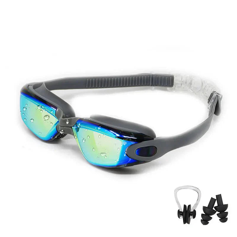 Anti-Fog Swimming Goggles Adjustable UV Protection for Adults & Kids
