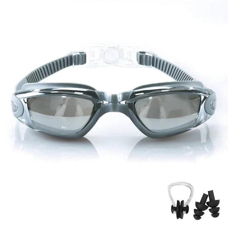 Anti-Fog Swimming Goggles Adjustable UV Protection for Adults & Kids