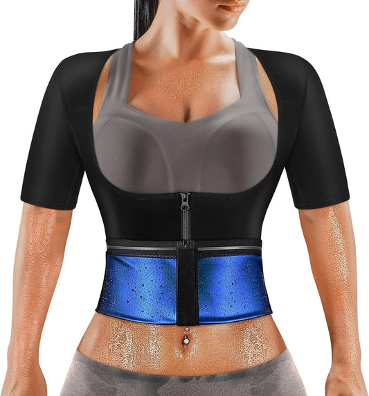 Womens Sauna Suit Weight Loss & Sweat-Boosting Fitness Wear