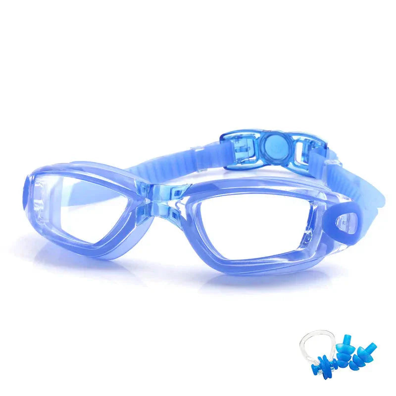 Anti-Fog Swimming Goggles Adjustable UV Protection for Adults & Kids